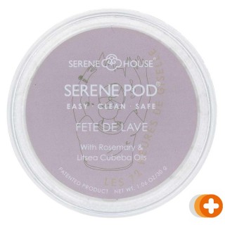 Serene house serene pod fete de lave, with rosemary&litsea cubeba oils