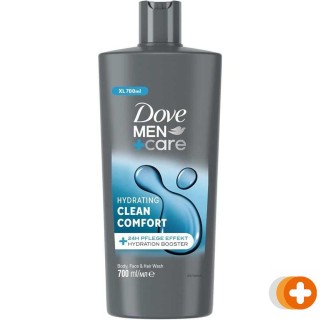 Dove men+care hydrating clean comfort body, face & hairwash