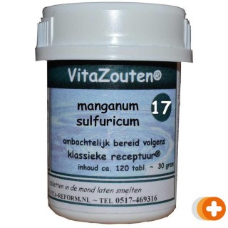 Vita reform vitazouten nr. 17 manganum sulfuricum