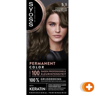 Syoss permanent color 5-1 lichtbruin