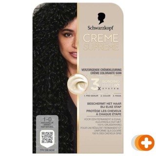 Schwarzkopf creme supreme verzorgende crèmekleuring 1-0